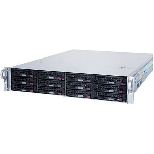 Hanwha 2U12BAYSERV110TRAW 12-Bay Rackmount RAID Server, 110TB Storage, 2U RMS