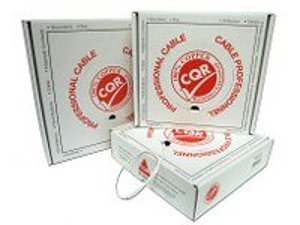 CQR CAB4 200M PVC 4 Core x 0.5 Solid Alarm Cable Box, White