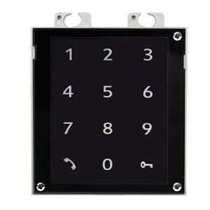 2N Access Unit 2.0 Touch Keypad and RFID Reader, Supports 125kHz and 13.56MHz Cards, Secured, Black