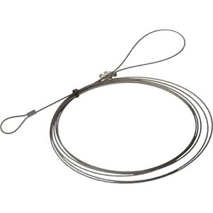 AXIS 5801-971 Indoor/Outdoor Verastile Safety Wire with Fixed and Adjustable Loop, 3m, 5-Pack, Stainless Steel