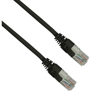 Connectix 003-3B5-050-09C Magic Patch Series CAT6 Patch Cable, RJ45 UPT, LSOH with Latch Protection Boot, 5m, Black
