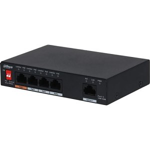 Dahua PFS3005-4ET-60 Desktop , 5-Port Unmanaged PoE Desktop Switch, 4 Ч RJ45 10-100M, 60W