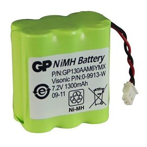 Visonic 0-9913-W Battery Pack Replacement for PowerMax, 7.2V