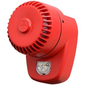 Bosch ROLP-R-LX-W-WF Sounder Beacon Conventional White (Wit) Flash 105db, Slow Whoop En Flitslicht, Muur W-2.4-7.5,