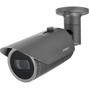Hanwha HCO-6080 Wisenet HD Plus Series, WDR 2MP 3.2-10mm Motorized Varifocal Lens, HDoC Bullet Camera, Black