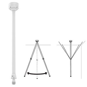AXIS T91B50 Indoor/Outdoor Telescopic Ceiling Mount for PTZ and Fixed Dome Cameras