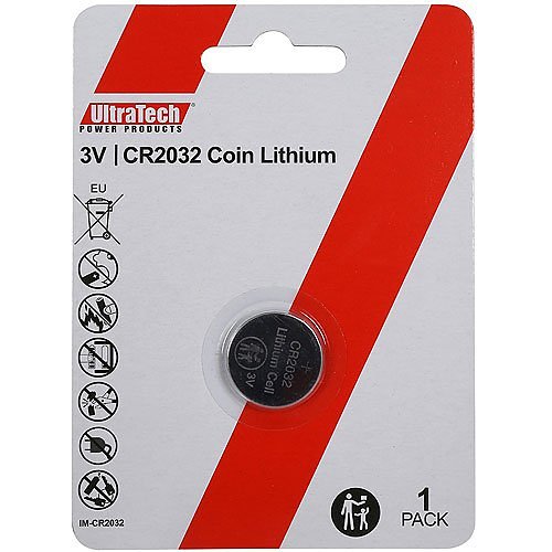 De verjaardag Respectvol Ultratech CR2032 3V 0.22Ah Lithium batterij