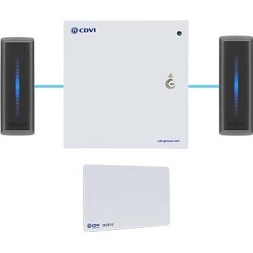 CDVI A22KITK2 KRYPTO ATRIUM High Security Access Control Kit with Readers and Cards, 13-Piece, Includes A22K Controller, (2) K2 Readers, and (10) BCD Card Credentials
