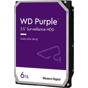 WD Purple WD60PURZ 6 TB 3.5" Intern Harde schijf - SATA - 5400rpm - 64 MB buffer